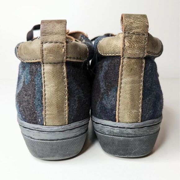 OTBT women's Green Lake Leather and fabric sneaker dark bronze size 8 - Picture 3 of 8